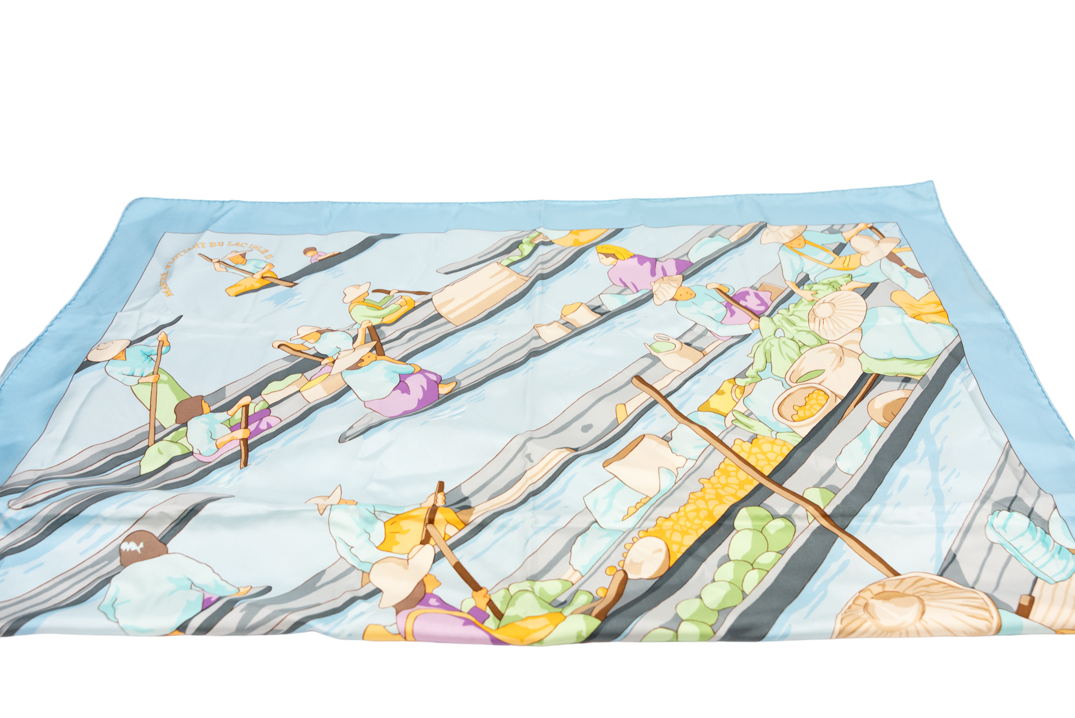 Hermès Inle Lake Floating Market Scarf II